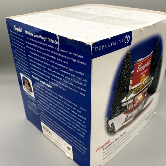 Dept. 56 Snow Village Campbell's Soup Counter NEW - Picture 2 of 3